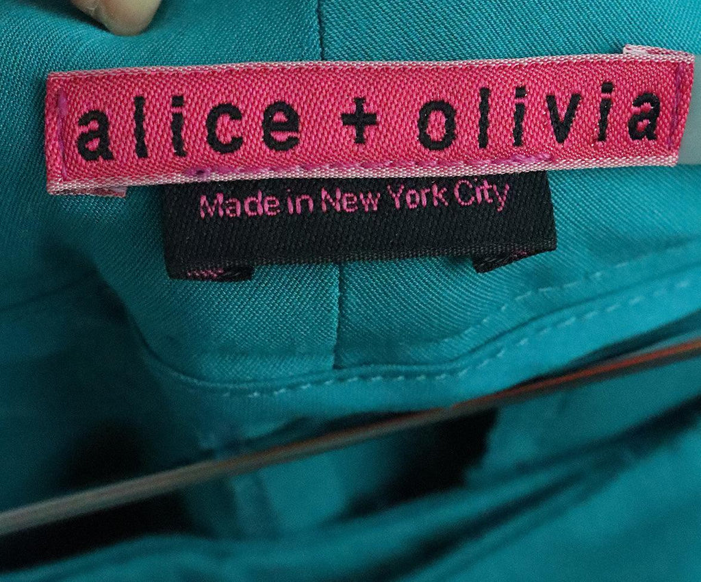 Alice + Olivia Teal Wool Pants 2