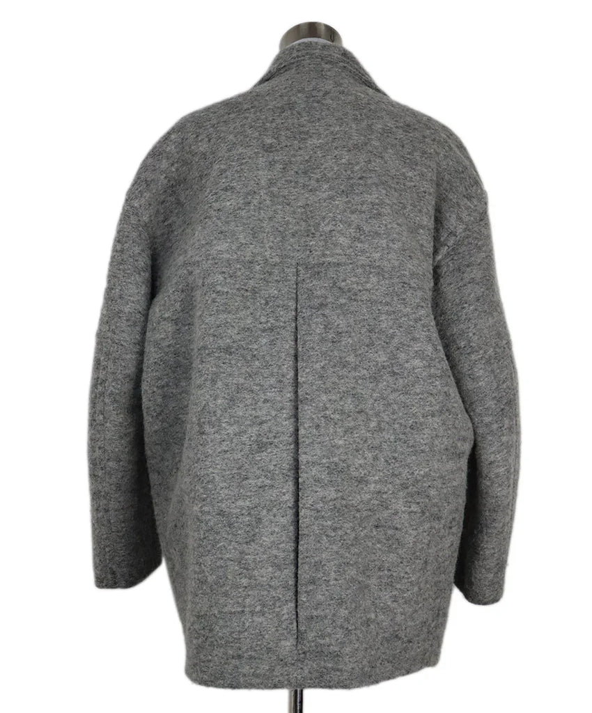 AllSaints Grey Wool Short Coat sz 12 - Michael's Consignment NYC