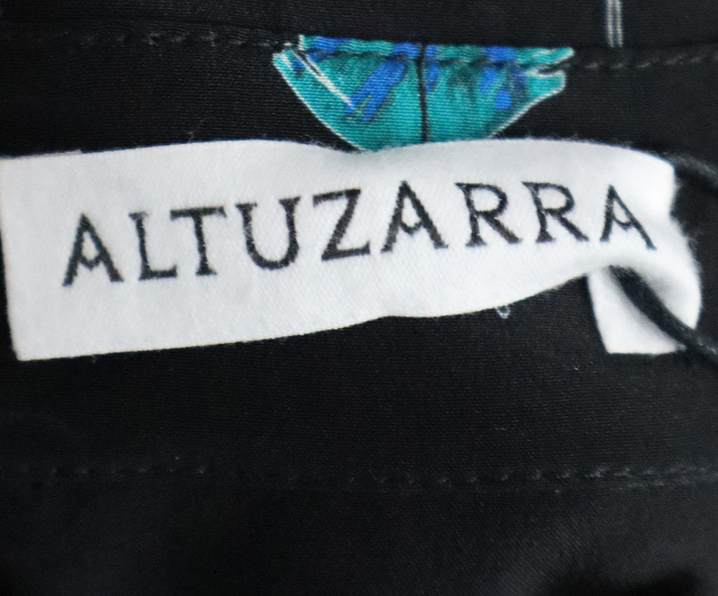 Altuzarra Black & Multicolor Print Silk Dress 3