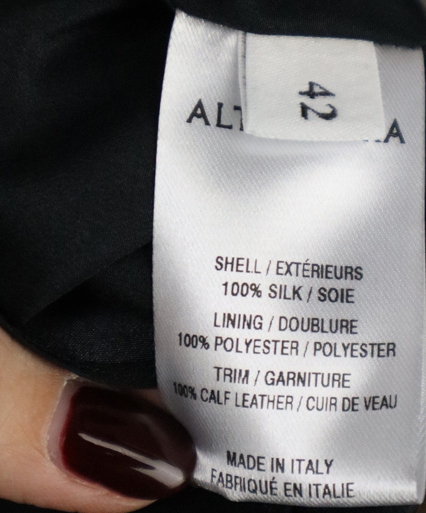 Altuzarra Black & Multicolor Print Silk Dress 4