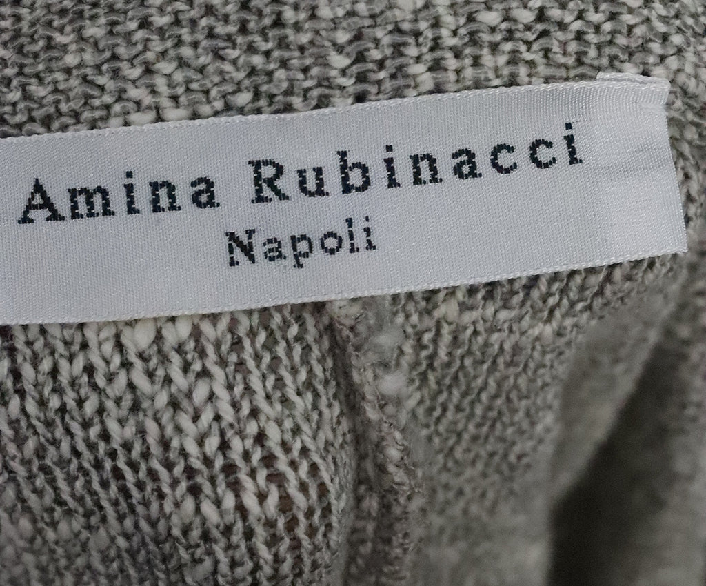 Amina Rubinacci Grey Knit Cardigan 3