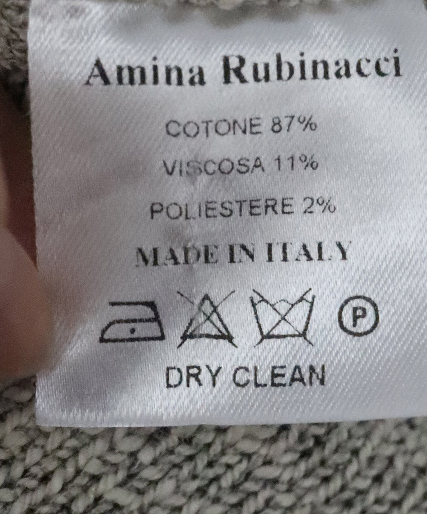 Amina Rubinacci Grey Knit Cardigan 4