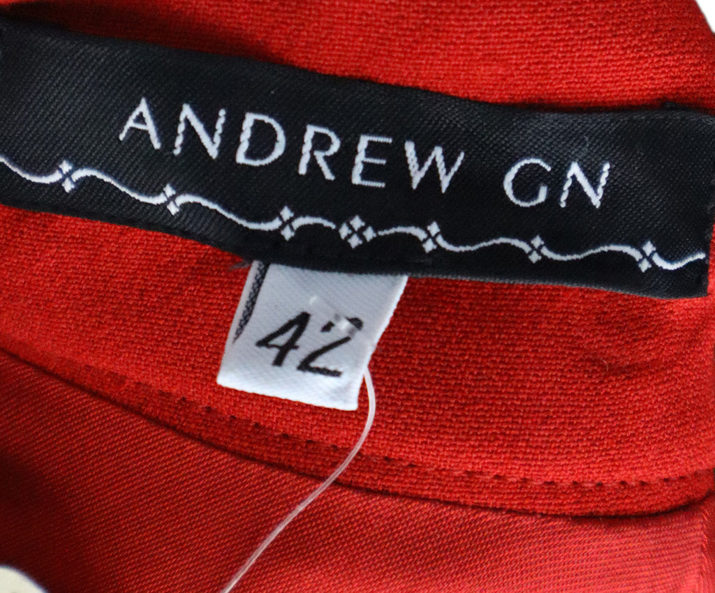 Andrew GN Red Belted Dress 3