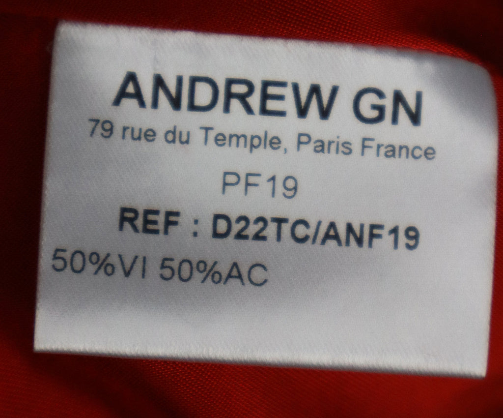 Andrew GN Red Belted Dress 4