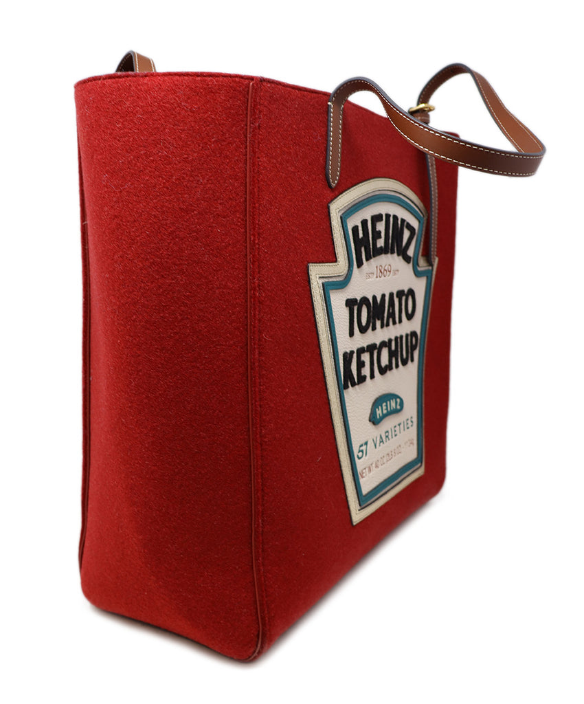 Anya Hindmarch Heinz Ketchup Felt Tote 1