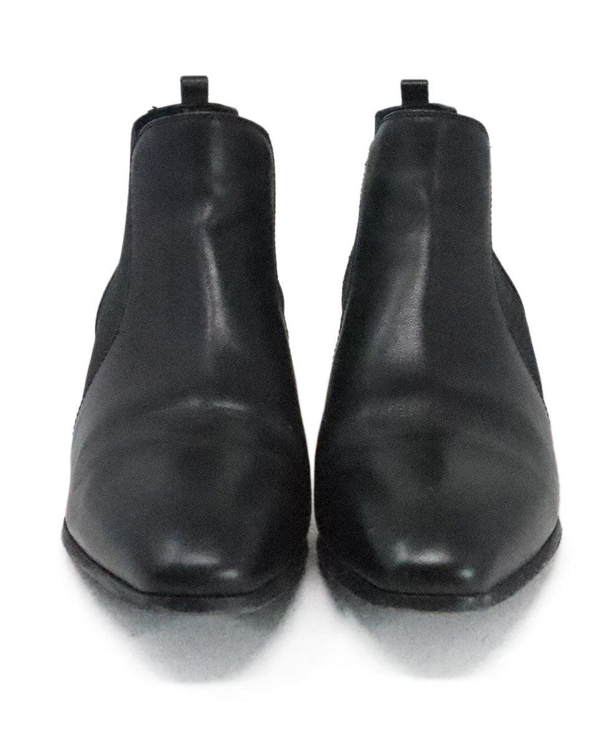 Aquatalia Black Leather Booties sz 9.5 - Michael's Consignment NYC
