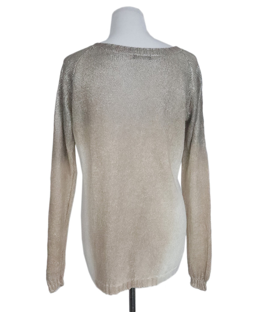 Avant Toi Neutral Taupe Ivory Cotton Sweater 2