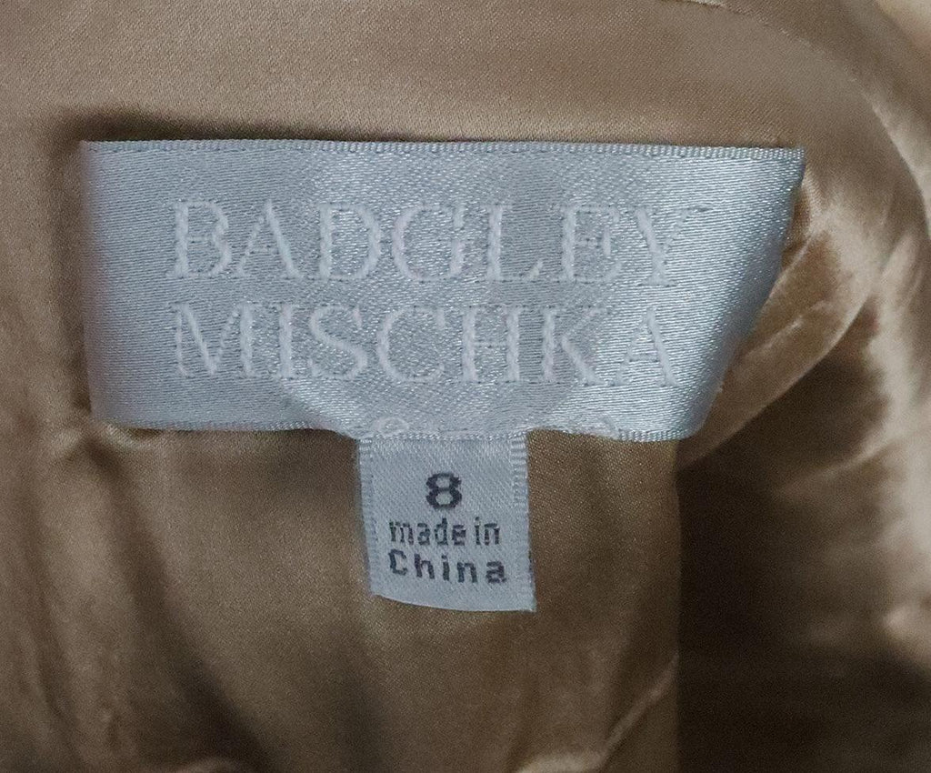 Badgley Mischka Black & Nude Lace Dress sz 8 - Michael's Consignment NYC