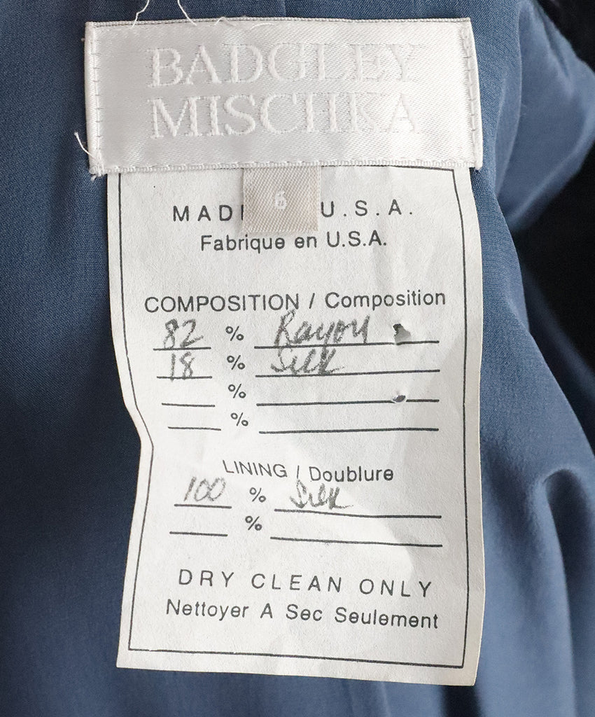 Badgley Mischka Navy Velvet Jacket 3