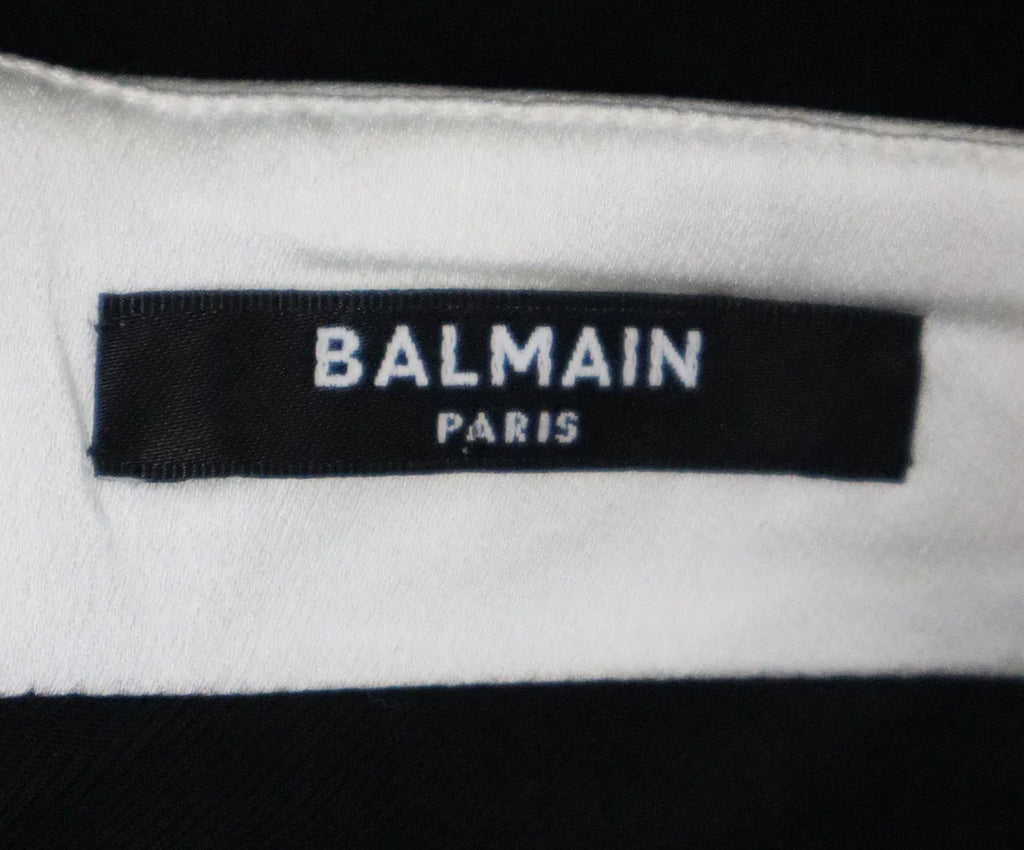 Balmain B&W Crepe Evening Dress sz 4 - Michael's Consignment NYC