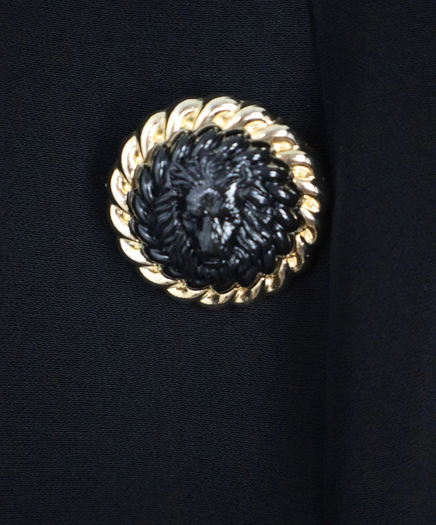 Balmain B&W Crepe Evening Dress sz 4 - Michael's Consignment NYC