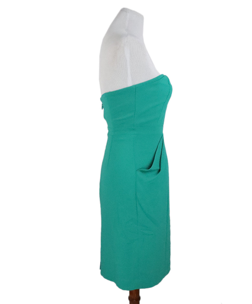 BCBG Green Strapless Dress 1