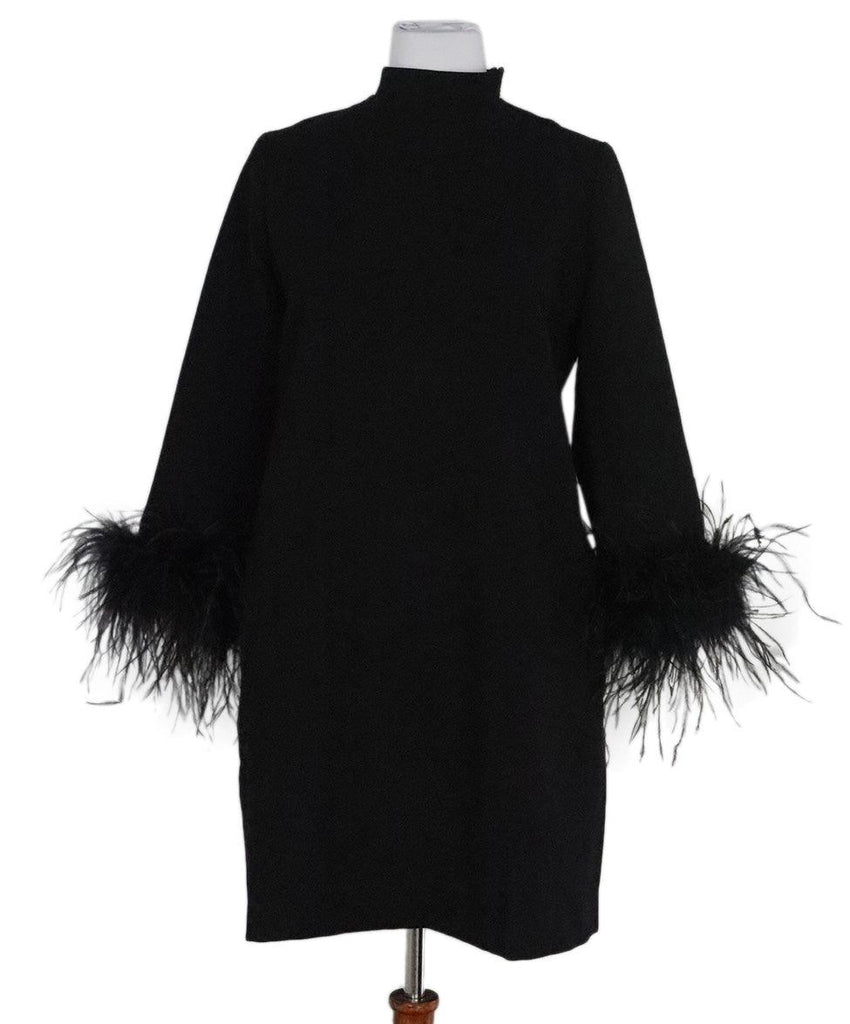 Tuckernuck Black Maribou Feather Dress sz 8 - Michael's Consignment NYC