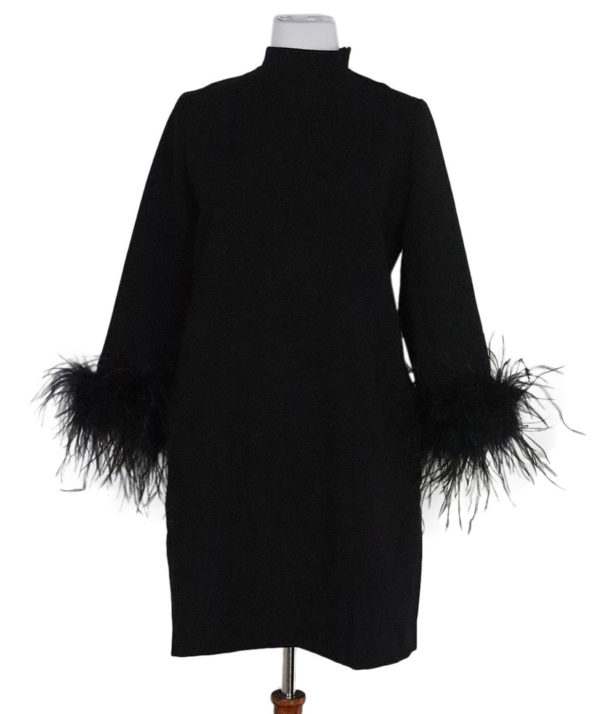 Tuckernuck Black Maribou Feather Dress 