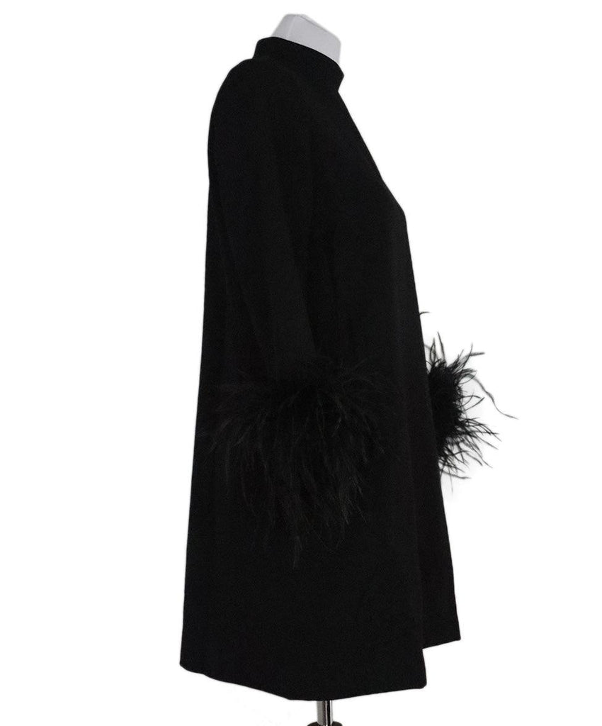 Tuckernuck Black Maribou Feather Dress sz 8 - Michael's Consignment NYC