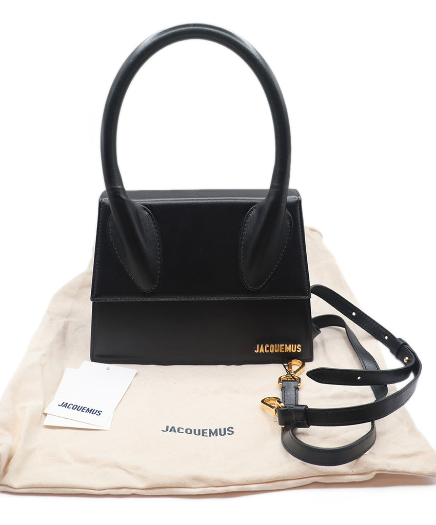 Jacquemus Le Grand Chiquito Black Leather Handbag 5