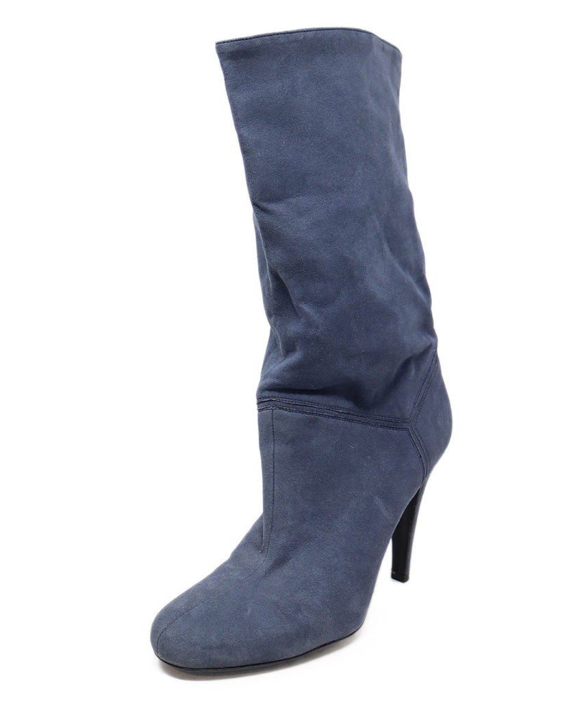 Stella McCartney Blue Grey Vegan Leather Boots 