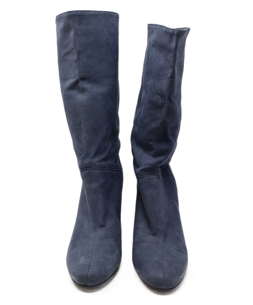 Stella McCartney Blue Grey Vegan Leather Boots 3