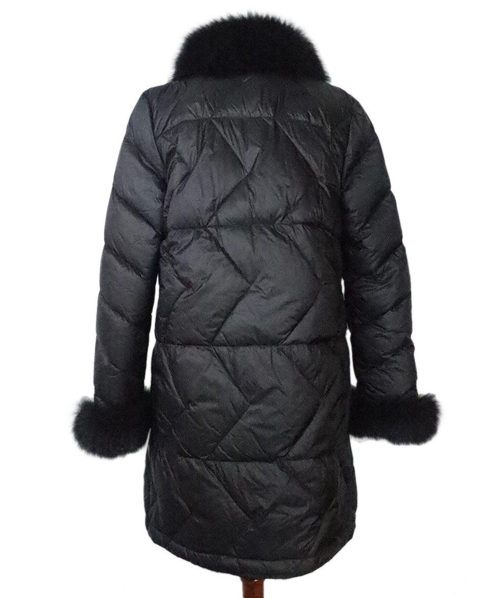 Blueduck Reversible Black Nylon Rabbit Coat sz 8 Michael s Consignment NYC