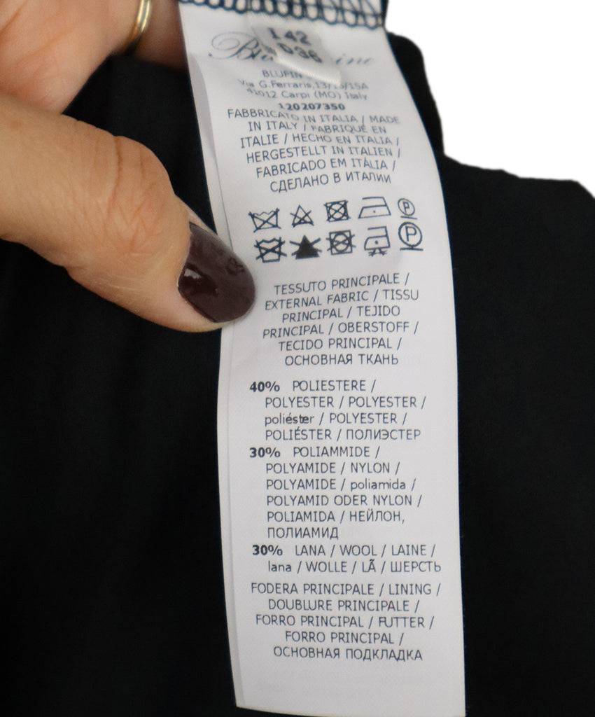 Blumarine Black & Grey Embroidered Skirt 4