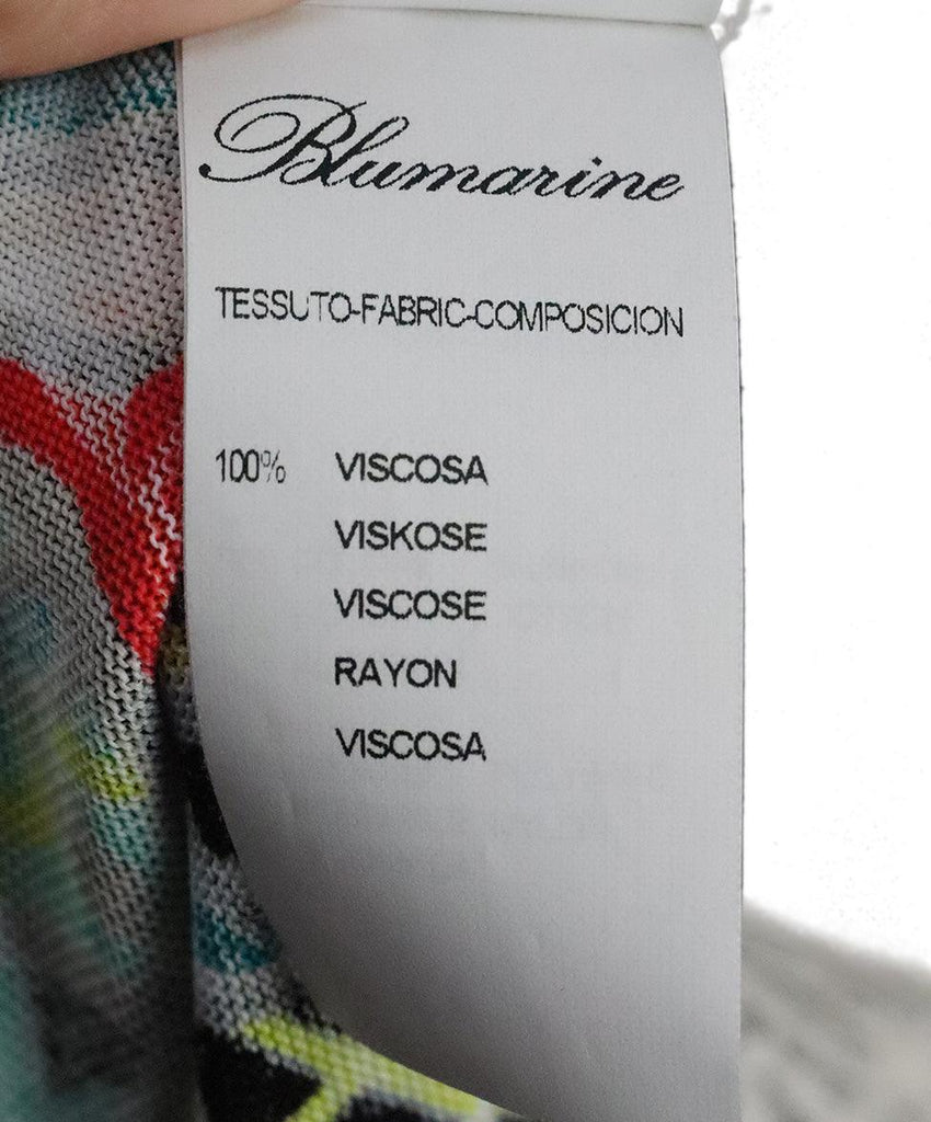 Blumarine Multi Print Lace Top sz 10 - Michael's Consignment NYC