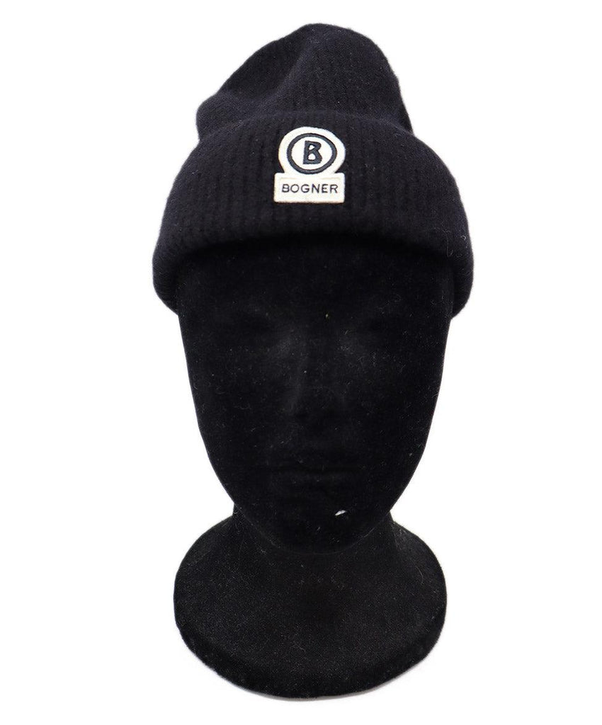 Bogner Black Wool Hat 