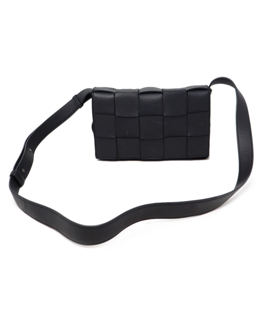 Bottega Veneta Black Woven Cassette Bag 
