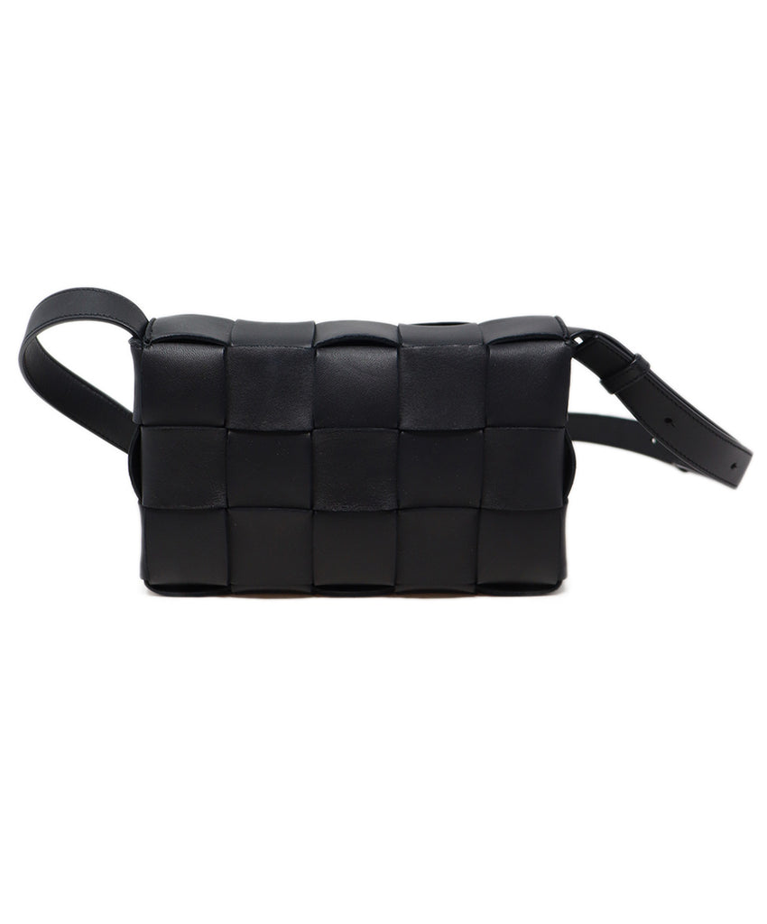 Bottega Veneta Black Woven Cassette Bag 2