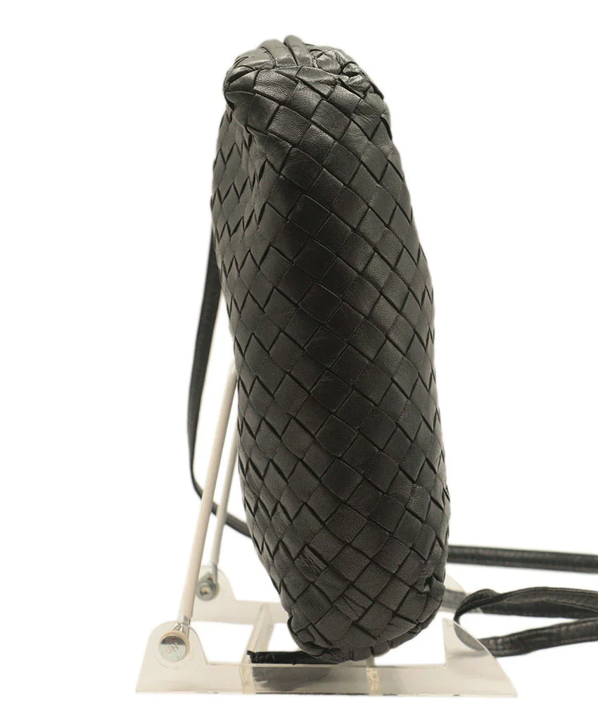 Bottega Veneta Vintage Black Woven Leather Crossbody 6