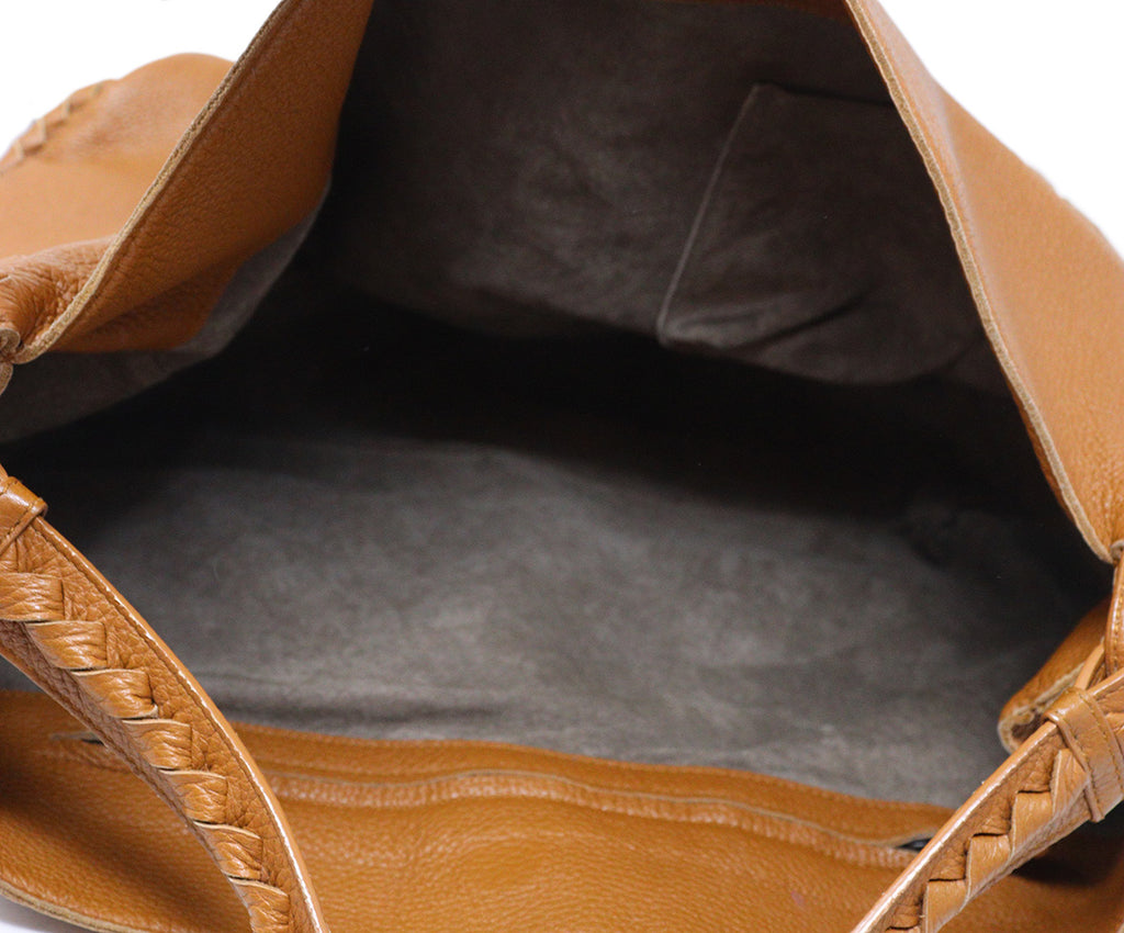 Bottega Veneta Cognac Leather Shoulder Bag 6