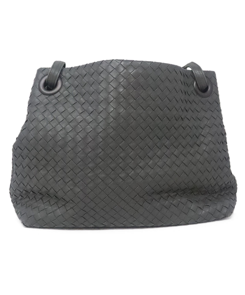 Bottega Veneta Grey Woven Leather Shoulder Bag 2