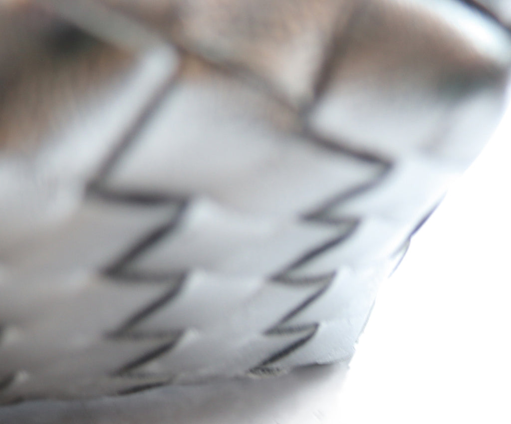 Bottega Veneta Metallic Woven Leather Bag 8