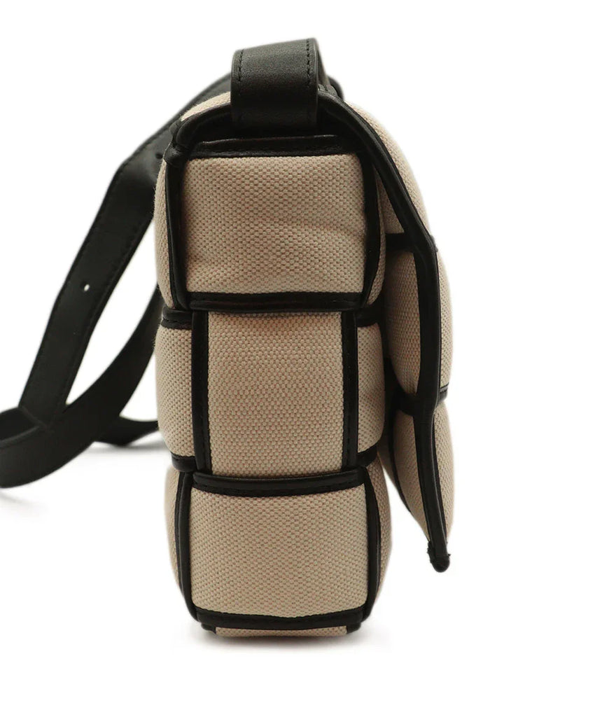 Bottega Veneta Ivory & Black Padded Cassette Bag - Michael's Consignment NYC