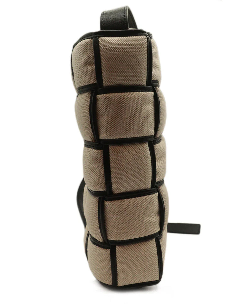 Bottega Veneta Ivory & Black Padded Cassette Bag - Michael's Consignment NYC