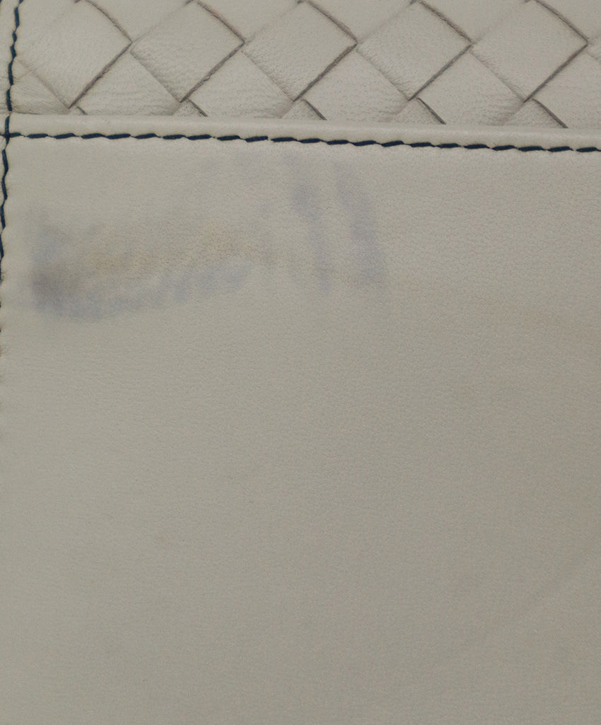 Bottega Veneta Grey Woven Leather Wallet on Chain 7