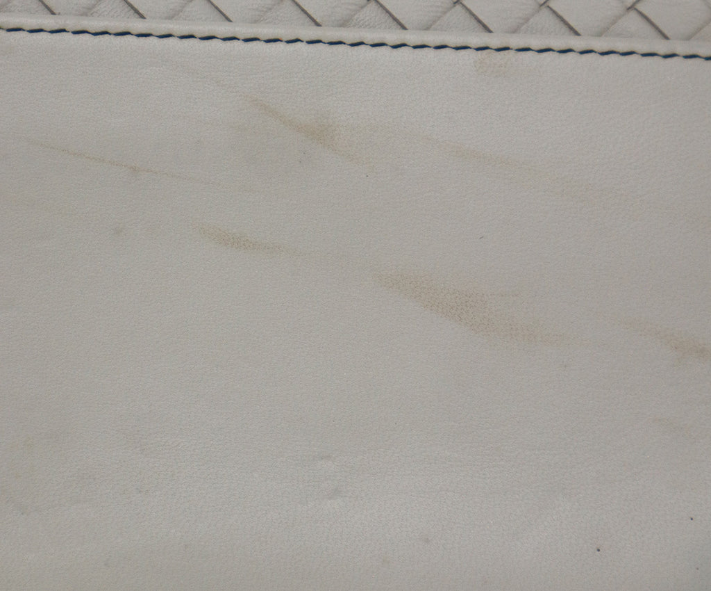 Bottega Veneta Grey Woven Leather Wallet on Chain 8