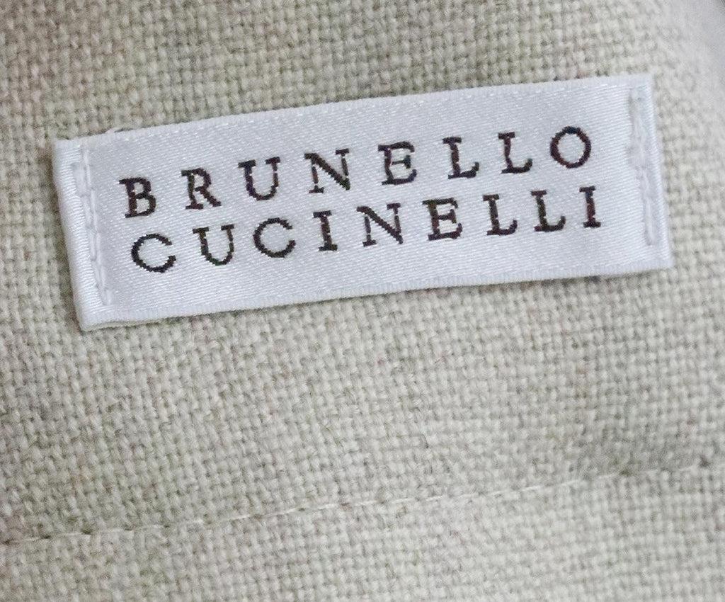 Brunello Cucinelli Beige Wool Skirt sz 10 - Michael's Consignment NYC