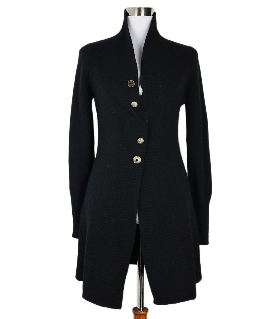 Brunello Cucinelli Black Cashmere Cardigan 