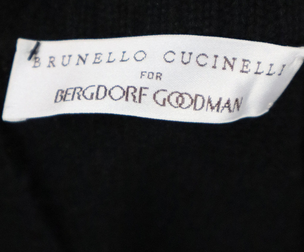 Brunello Cucinelli Black Cashmere Cardigan 3