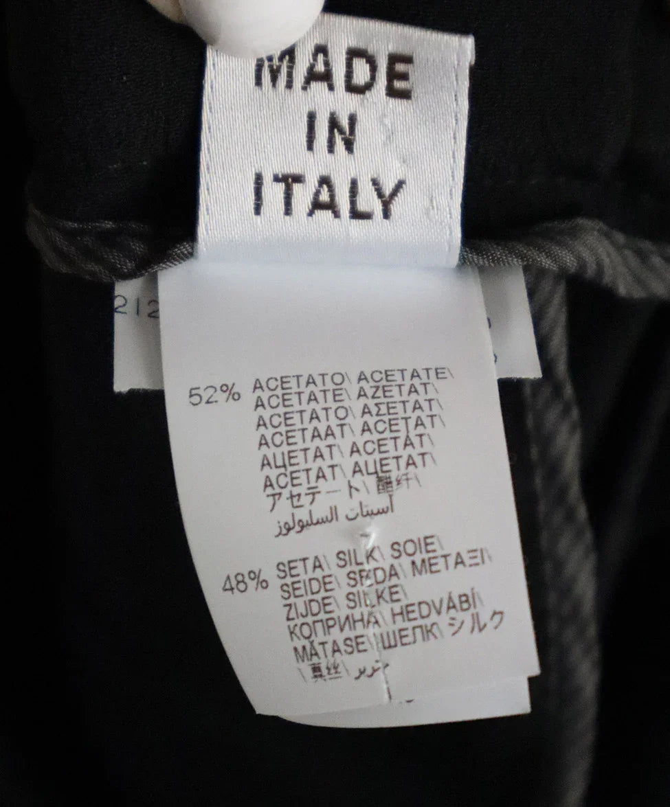 Brunello Cucinelli Black Silk Pants sz 14 l Michael's Luxury