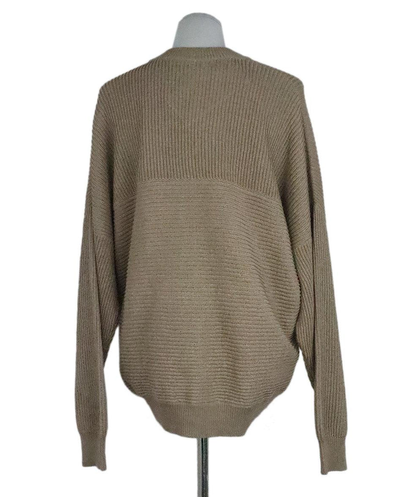 Brunello Cucinelli Taupe Knit Cardigan sz 12 - Michael's Consignment NYC