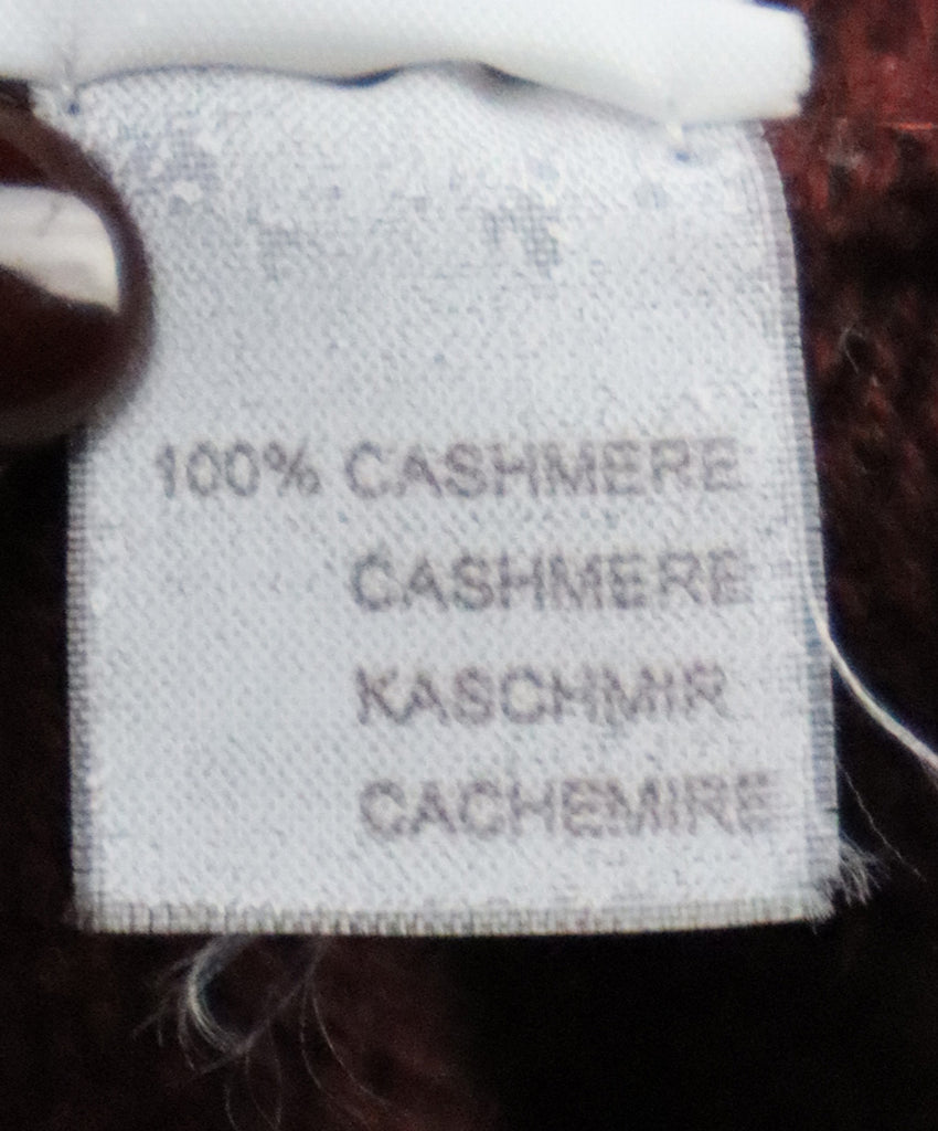 Brunello Cucinelli Burgundy Cashmere Cardigan 4