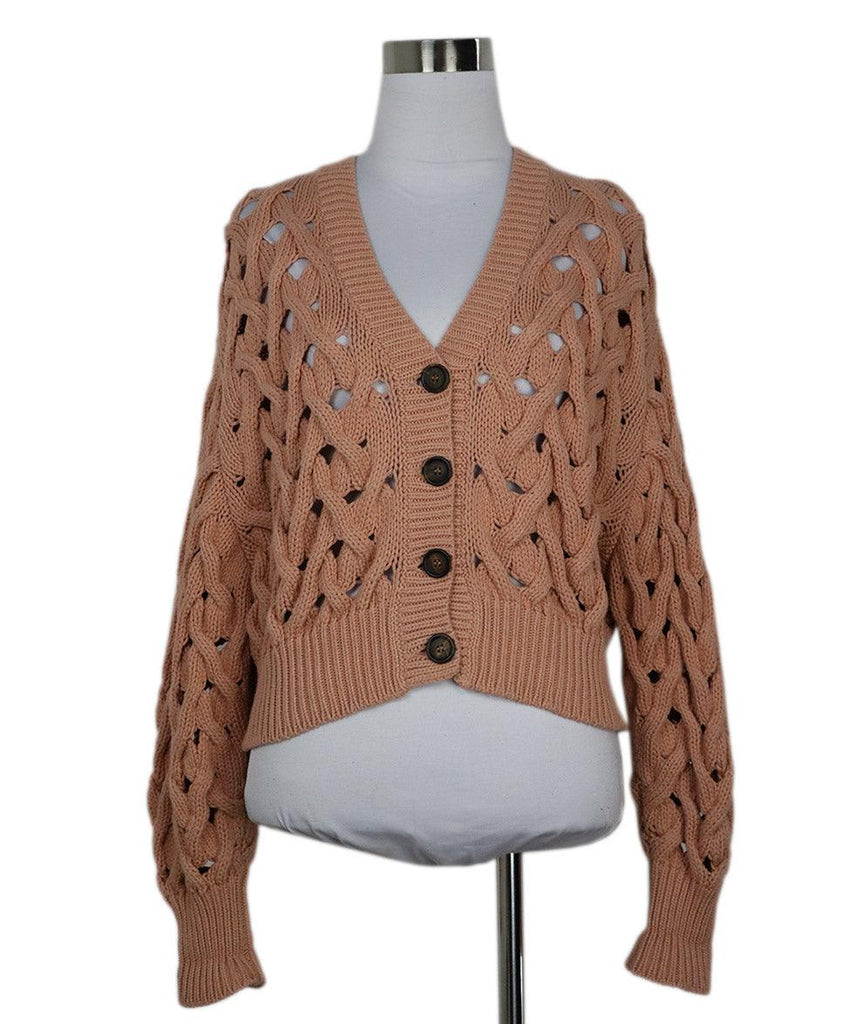 Brunello Cucinelli Pink Knit Cardigan 