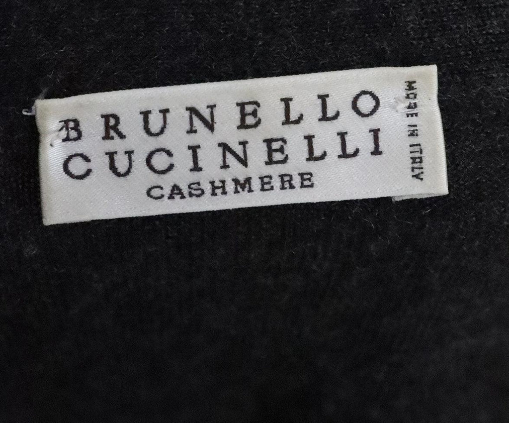Brunello Cucinelli Grey Cashmere Tunic sz 14 - Michael's Consignment NYC