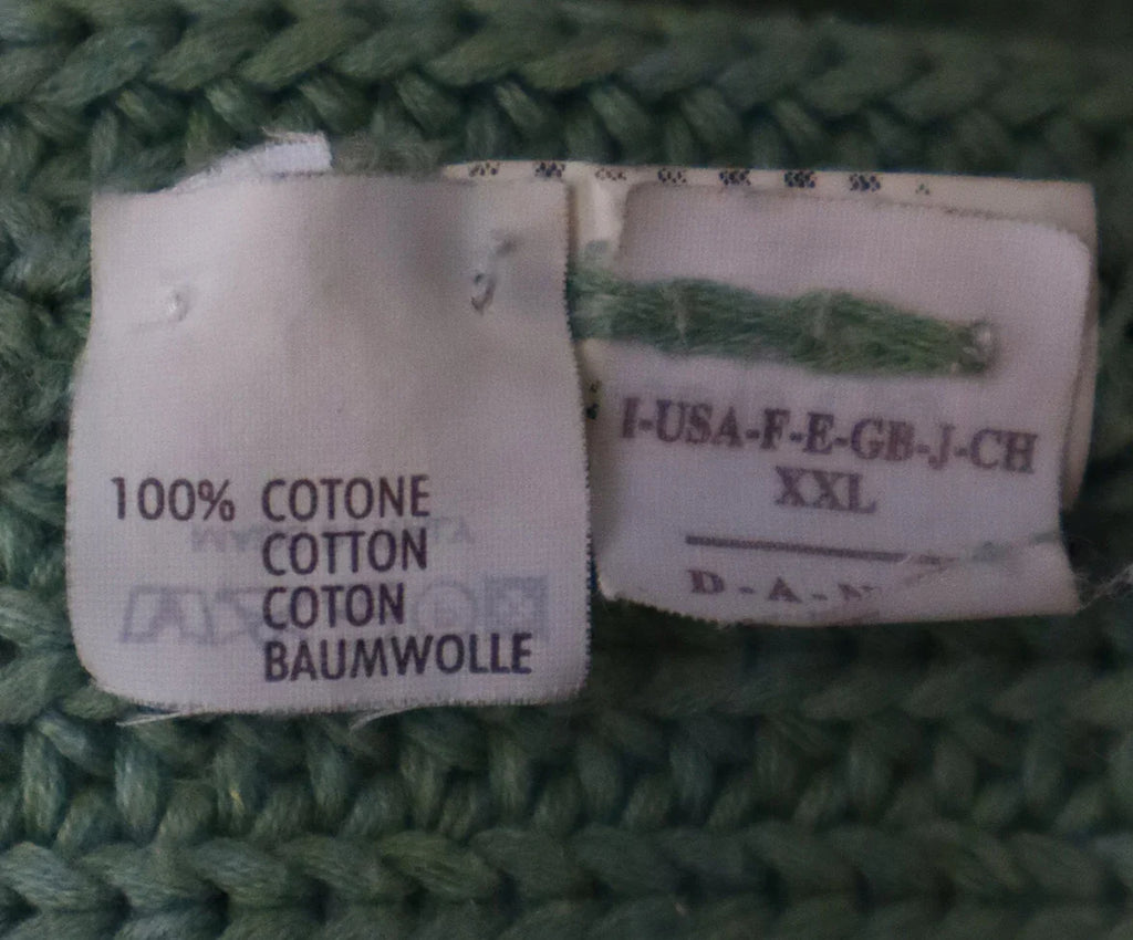 Brunello Cucinelli Green Knit Shortsleeve Sweater sz 6 - Michael's Consignment NYC