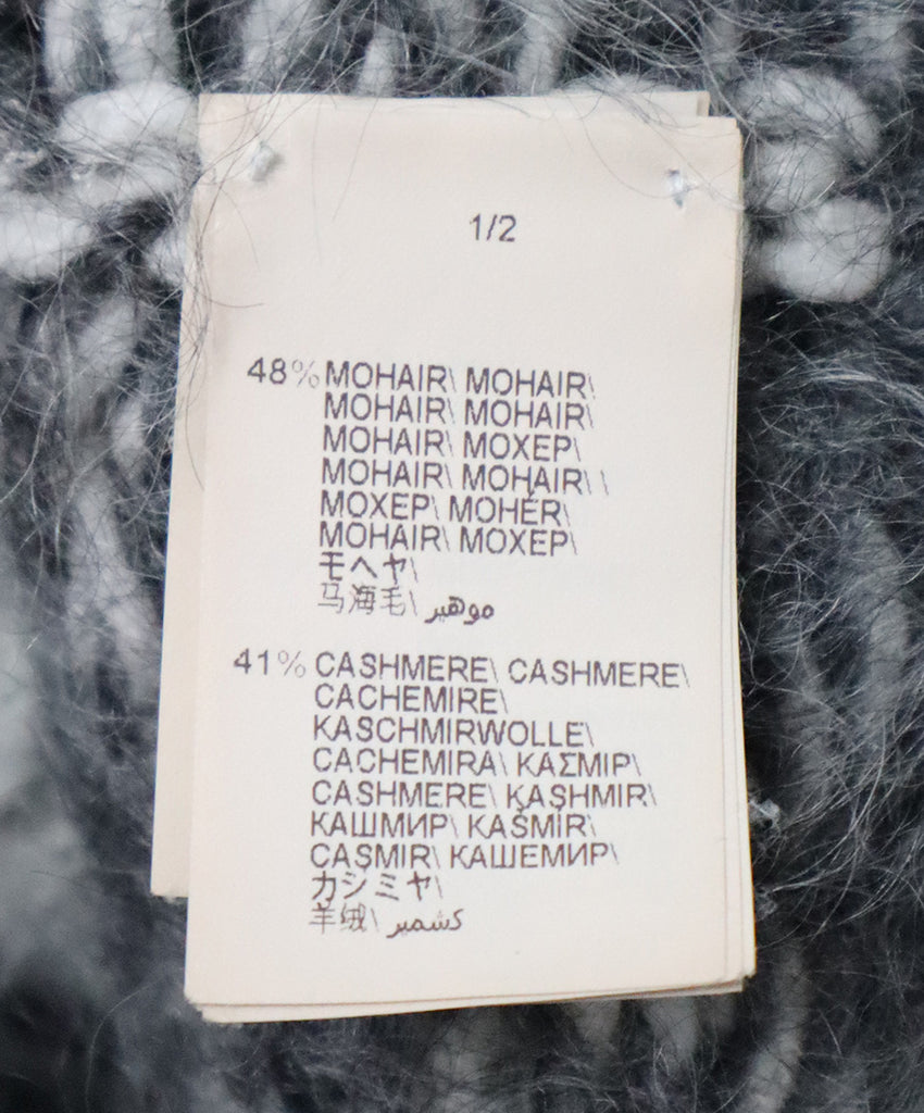 Brunello Cucinelli Grey & Black Cashmere Cardigan 4