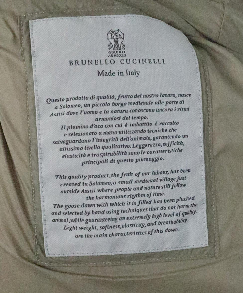 Brunello Cucinelli Oversized Grey Down Coat sz 10 - Michael's Consignment NYC
