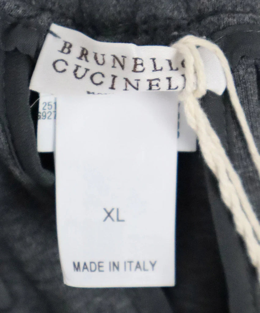 Brunello Cucinelli Grey Drawstring Pants sz 14 - Michael's Consignment NYC