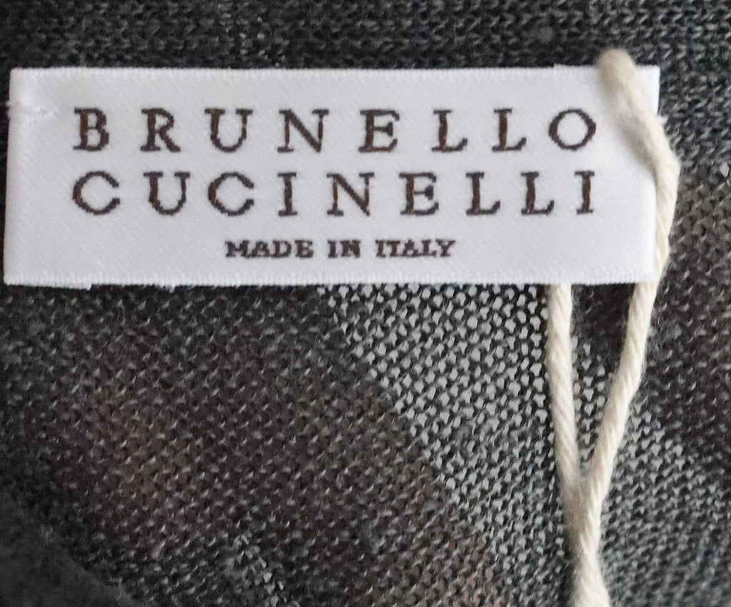Brunello Cucinelli Grey Sequin Cardigan 3
