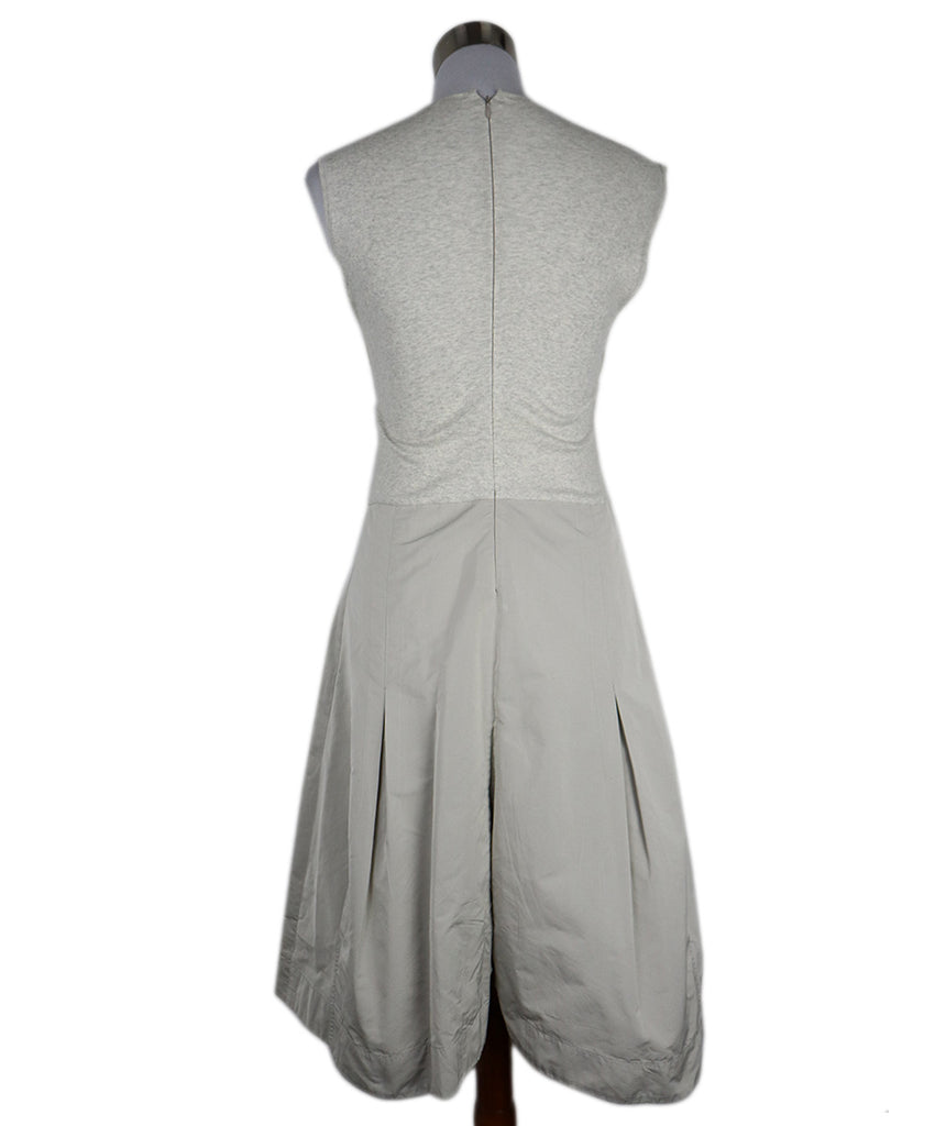 Brunello Cucinelli Grey Cotton Sleeveless Dress 2